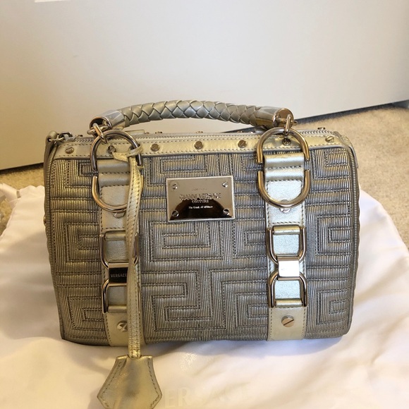 Authentic GIANNI Versace Couture Metallic Bag. - Picture 1 of 6